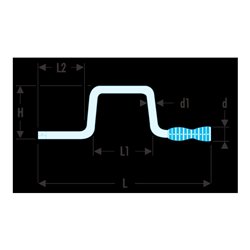 Facom Kurbel 3/8' Kunststoffgriff