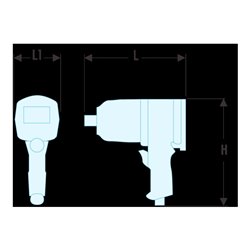 Facom Druckluft-Schlagschrauber 3/4' Aluminium