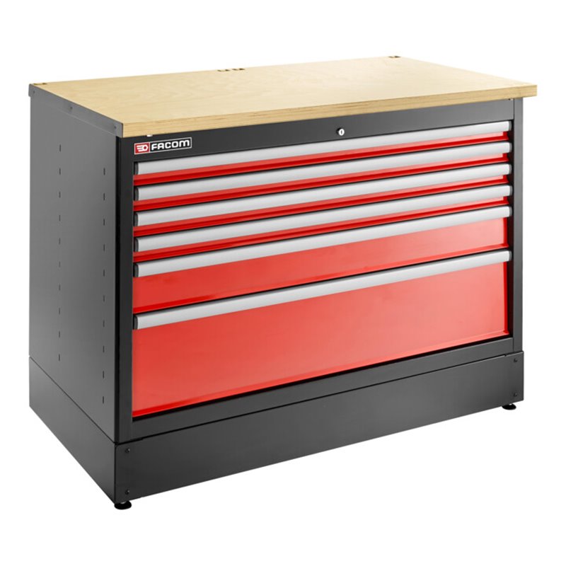 Facom JLS3 Doppelunterschrank 6 Schubladen rot