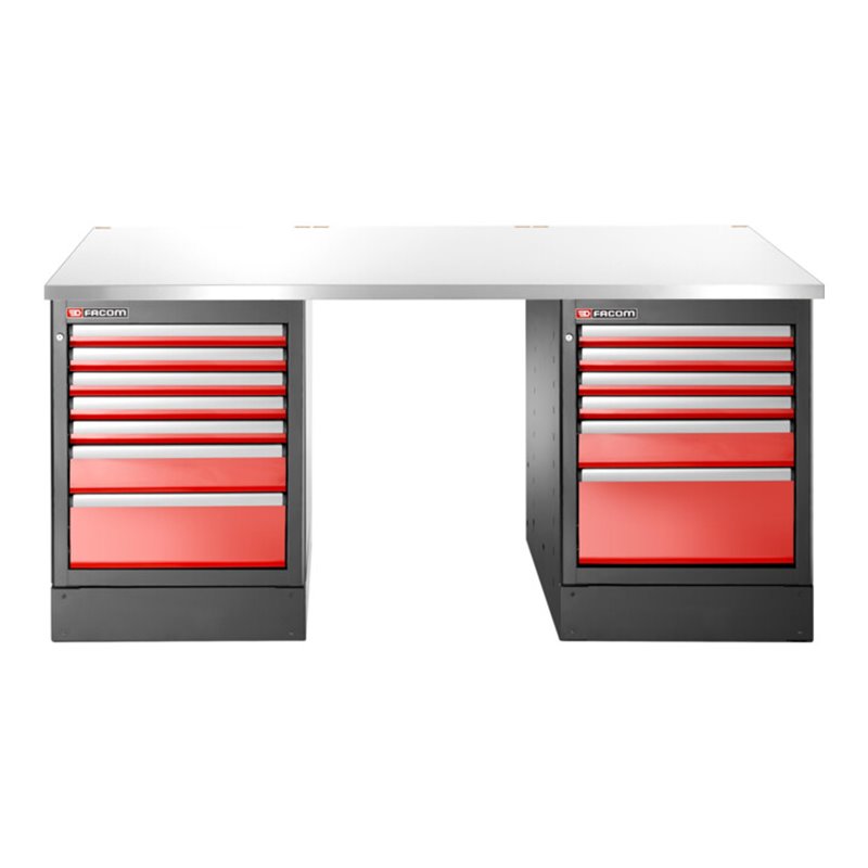 Facom JLS3 Werkbank rostfrei 13Schub hoch