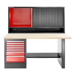 Facom JLS3 Werkbank hoch 7Schubl+Obers.,Holz