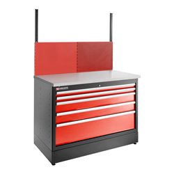 Facom JLS3 doppelt Unterschrank 5 Schubladen rot