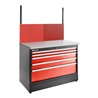 Facom JLS3 doppelt Unterschrank 5 Schubladen rot
