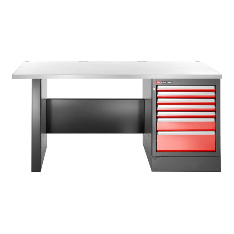 Facom JLS3 Werkbank rostfrei 7Schubl hoch