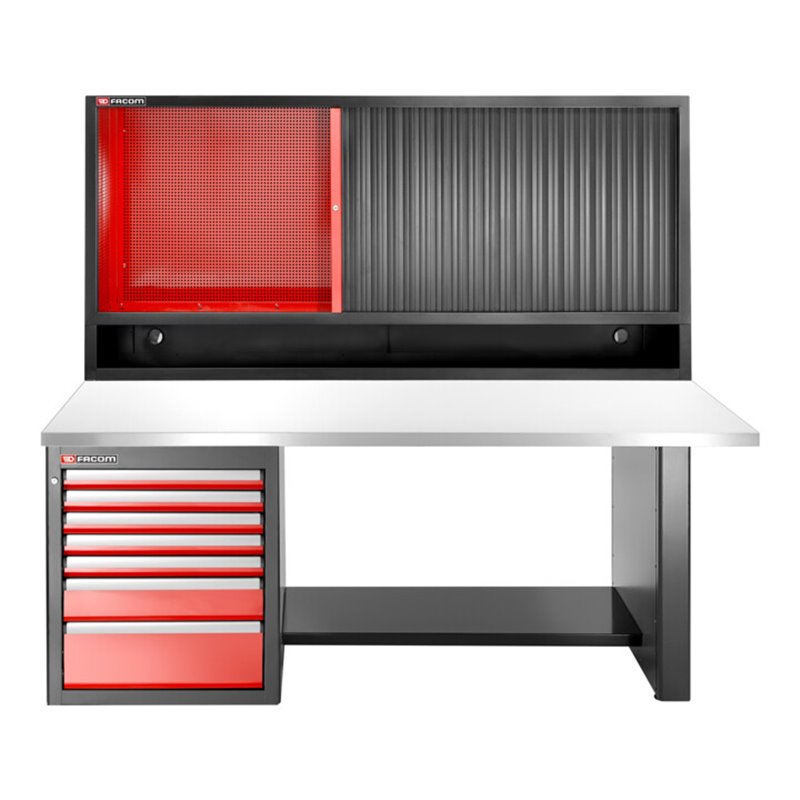 Facom JLS3 Werkbank nied 7Schubl+Obers.,INOX