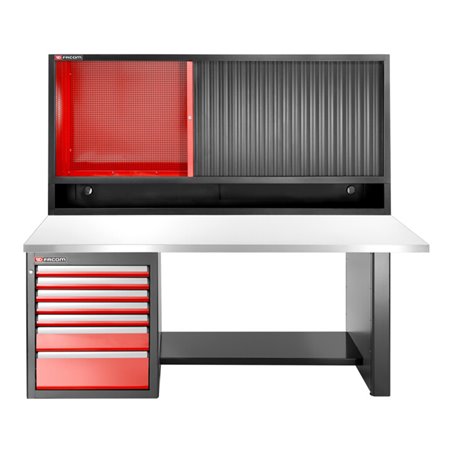 Facom JLS3 Werkbank nied 7Schubl+Obers.,INOX