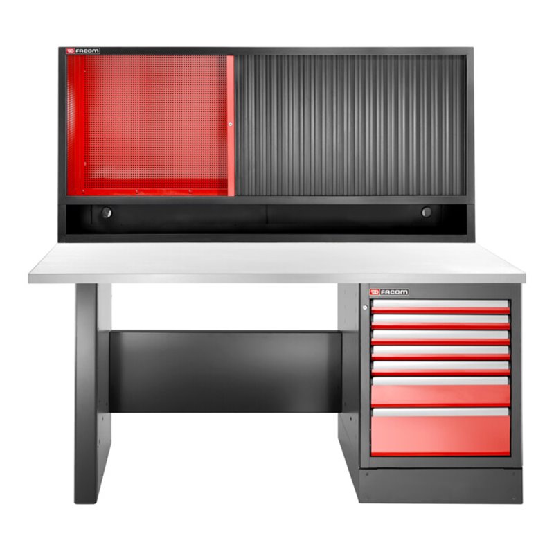 Facom JLS3 Werkbank hoch 7Schubl+Obers.,INOX