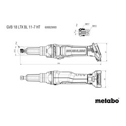 Metabo Akku-Geradschleifer GVB 18 LTX BL 11-7 HT
