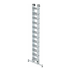 MUNK Stufen-Seilzugleiter 2-teilig mit nivello® Traverse 2x12 Stufen
