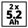 Einhell Akku Twinpack 2x 18V 5,2Ah PXC
