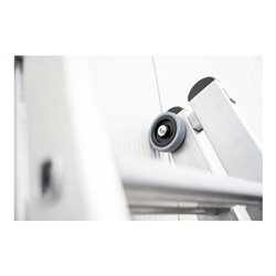 MUNK Stufen-Seilzugleiter 2-teilig mit nivello® Traverse und clip-step R13 2x12 Stufen