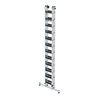 MUNK Stufen-Seilzugleiter 2-teilig mit nivello® Traverse und clip-step R13 2x12 Stufen