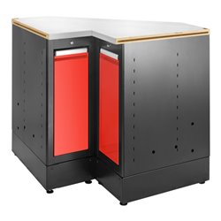 Facom JLS3 Eckunterschrank Edelstahlplatte rot