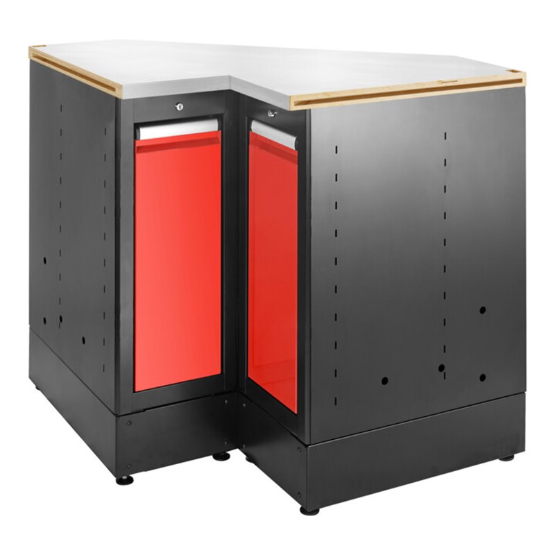 Facom JLS3 Eckunterschrank Edelstahlplatte rot