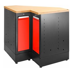 Facom JLS3 Eckunterschrank Holzplatte rot