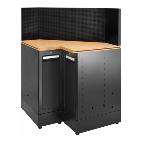 Facom JLS3 Eckunterschrank Holzplatte schwarz