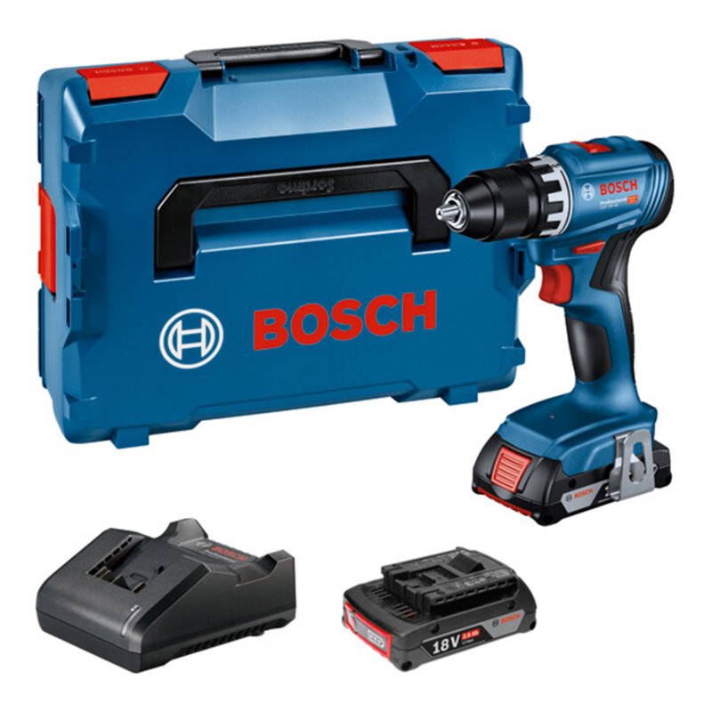 Bosch Akku-Bohrschrauber GSR 18V-45 mit 2x2,0Ah in L-BOXX