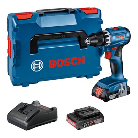 Bosch Akku-Bohrschrauber GSR 18V-45 mit 2x2,0Ah in L-BOXX