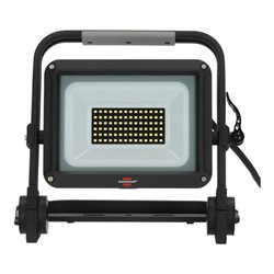 Brennenstuhl Mobiler LED Strahler JARO 7060 M / LED-Leuchte 50W für außen (LED-Außenstrahler mit 5m Kabel, LED-Fluter 5800lm aus