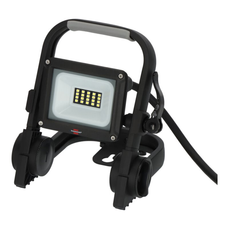Brennenstuhl Mobiler LED Strahler JARO 1060 M / LED Baustrahler für außen IP65 (LED Arbeitsstrahler 10W mit 2m Kabel, LED Bauste