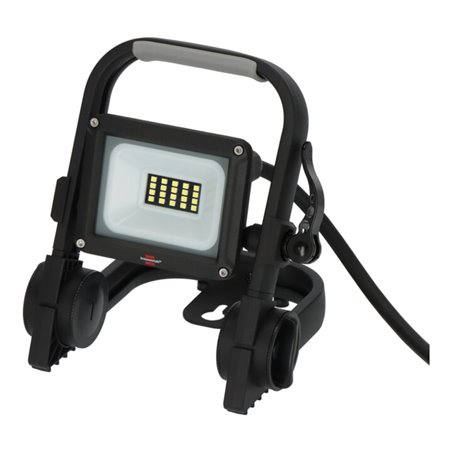 Brennenstuhl Mobiler LED Strahler JARO 1060 M / LED Baustrahler für außen IP65 (LED Arbeitsstrahler 10W mit 2m Kabel, LED Bauste