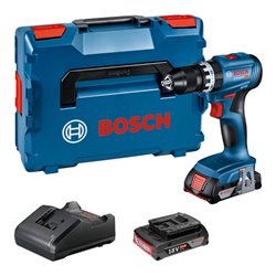Bosch Akku-Schlagbohrschraube GSB 18V-45, 2 Akku 2,0Ah, GAL 18V-20 in L-Boxx