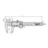 Mitutoyo Digimatic Messschieber Inch/Metrisch, 0-6', Antriebsrolle, ohne Datenausgang