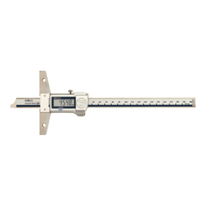 Mitutoyo Digital ABS Tiefenmessschieber IP67 0-200 mm,