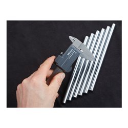 Mitutoyo Digital ABS AOS Messschieber 0-200mm, standard Tiefenmaß