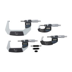 Mitutoyo Digitale Bügelmessschraube IP65 im Satz 0-100mm (4 Stk.)