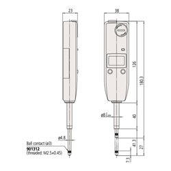 Mitutoyo Digitale Messuhr ID-U 25,4 mm, 0,01 mm