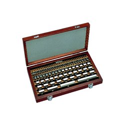 Mitutoyo Endmaßsatz, metrisch, Prüfzert., ISO 103 Endmaße, Klasse 1, Stahl