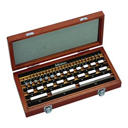 Mitutoyo Endmaßsatz, metrisch, Prüfzert., ISO 47 Endmaße, Klasse 1, Stahl