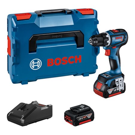 Bosch Akku-Bohrschrauber GSR 18V-90 C, 2 Akku 4,0Ah in L-BOXX