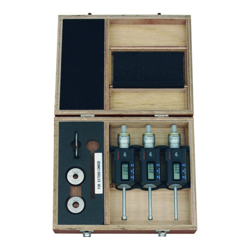 Mitutoyo Digitale 3-Linien Innenmessschr. im Satz 6-12mm, komplette Einheit, IP65, Ti-Legierung