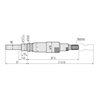 Mitutoyo Einbaumessschr., nicht drehende Spindel 0-25mm, Ratsche, 0,01mm