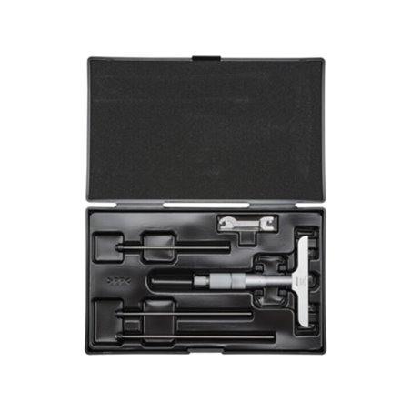 Mitutoyo Tiefenmessschraube, wechselbare Einsätze 0-100 mm, 101 mm Basis