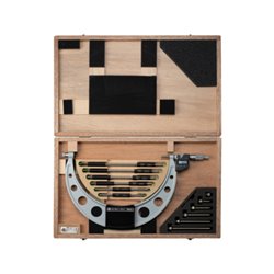 Mitutoyo Digitale Bügelmessschraube mit auswechselbarem Messamboss, 150-300 mm, IP65, inkl. 6 Ambosse