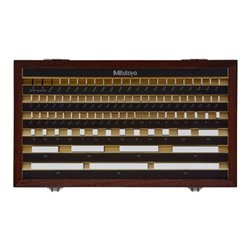 Mitutoyo Endmaßsatz, metrisch, Prüfzert., ISO 87 Endmaße, Klasse 1, Keramik