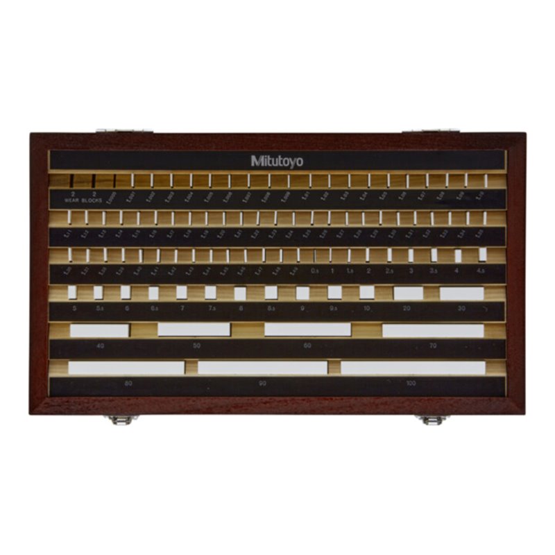 Mitutoyo Endmaßsatz, metrisch, Prüfzert., ISO 87 Endmaße, Klasse 1, Keramik