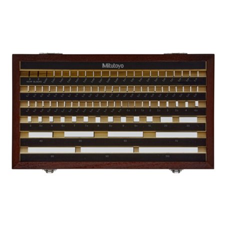 Mitutoyo Endmaßsatz, metrisch, Prüfzert., ISO 87 Endmaße, Klasse 1, Keramik