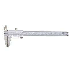 Mitutoyo Nonius Messschieber, HM-Außenmessflächen 0-150mm, 0,05mm, Metrisch