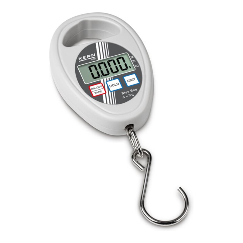 Kern Hängewaage HDB 5K5N+C kalibriert, Wägebereich 5 kg, Ablesbarkeit 5 g