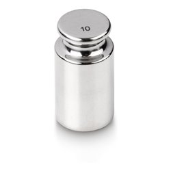 Kern Prüfgewicht 326-04K+C kalibriert, F1, Nennwert 10 g, Eco-Form, Edelstahl poliert