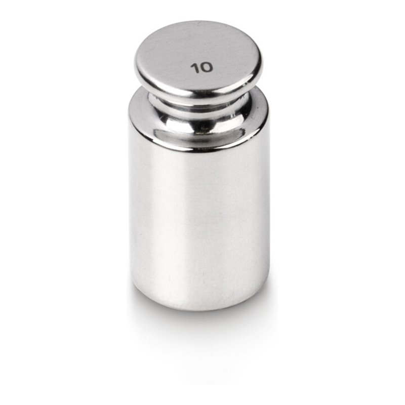 Kern Prüfgewicht 326-04K+C kalibriert, F1, Nennwert 10 g, Eco-Form, Edelstahl poliert