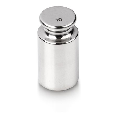 Kern Prüfgewicht 326-04K+C kalibriert, F1, Nennwert 10 g, Eco-Form, Edelstahl poliert