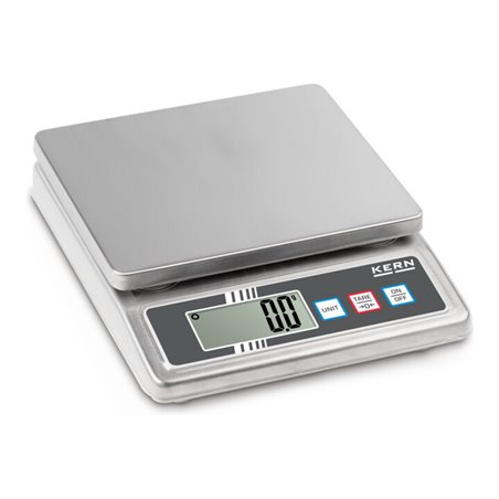 Kern Tischwaage FOB 5K-3NS+C kalibriert, Wägebereich 5000 g, Ablesbarkeit 1 g