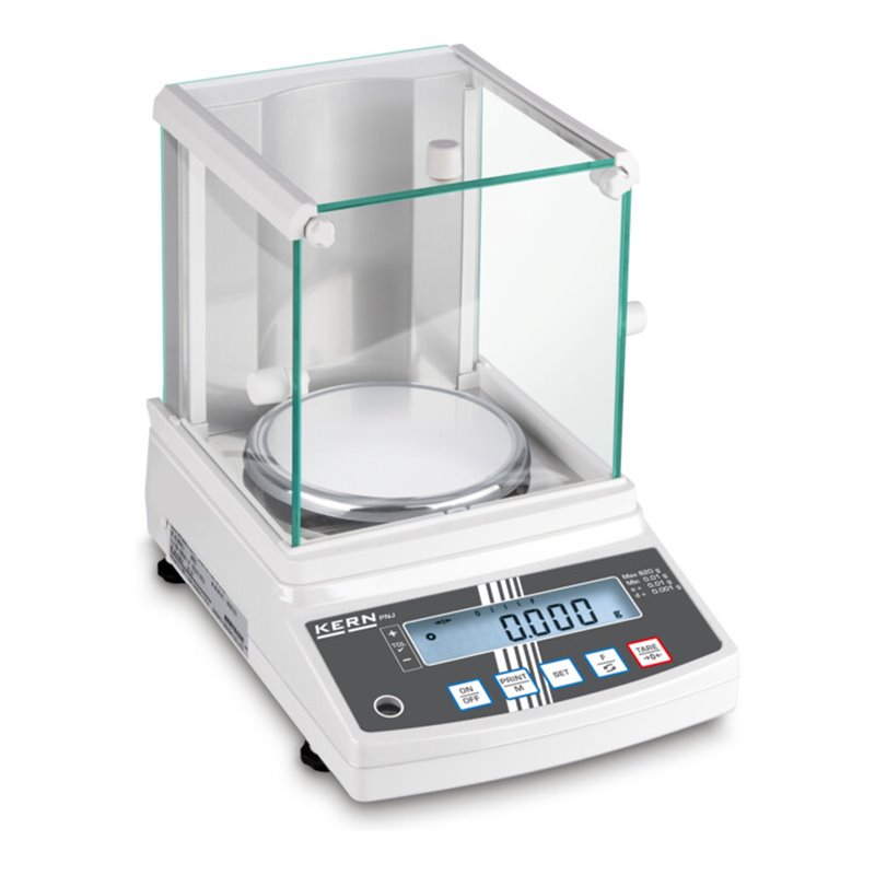Kern Präzisionswaage PNJ 600-3M, Wägebereich 620 g, Ablesbarkeit 0,001 g