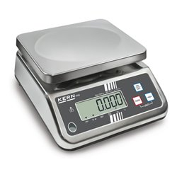 Kern Tischwaage FFN 15K2IPN+C kalibriert, Wägebereich 15 kg, Ablesbarkeit 2 g