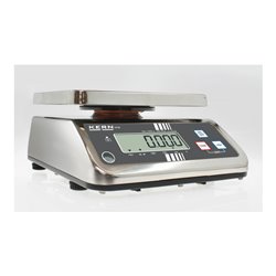 Kern Tischwaage FFN 15K2IPN+C kalibriert, Wägebereich 15 kg, Ablesbarkeit 2 g